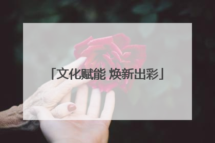 文化赋能 焕新出彩