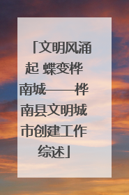 文明风涌起 蝶变桦南城——桦南县文明城市创建工作综述