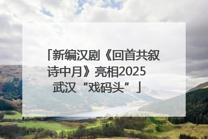 新编汉剧《回首共叙诗中月》亮相2025武汉“戏码头”