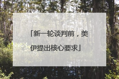 新一轮谈判前，美伊提出核心要求