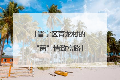 晋宁区青龙村的“菌”情致富路