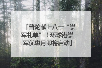 普陀献上八一“崇军礼单”！环球港崇军优惠月即将启动