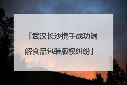 武汉长沙携手成功调解食品包装版权纠纷