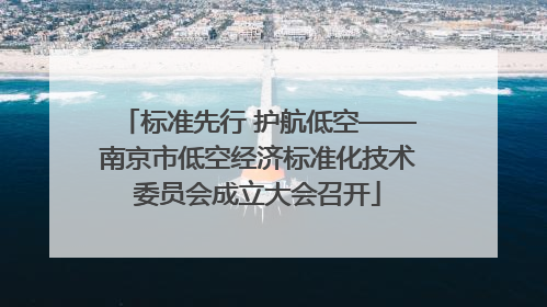 标准先行 护航低空——南京市低空经济标准化技术委员会成立大会召开