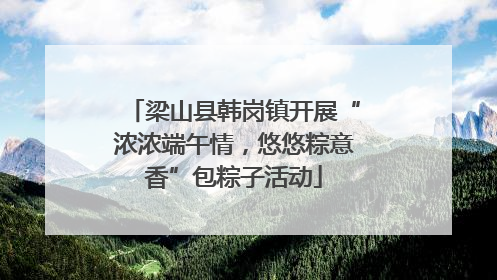 梁山县韩岗镇开展“浓浓端午情，悠悠粽意香”包粽子活动