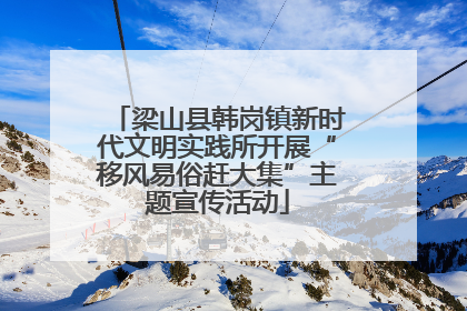 梁山县韩岗镇新时代文明实践所开展“移风易俗赶大集”主题宣传活动