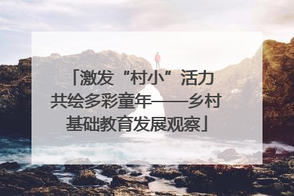 激发“村小”活力 共绘多彩童年——乡村基础教育发展观察