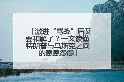 激进“骂战”后又要和解了？一文读懂特朗普与马斯克之间的恩恩怨怨