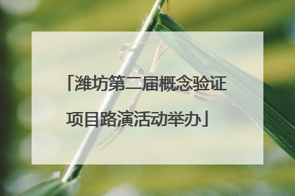 潍坊第二届概念验证项目路演活动举办