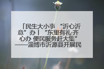 民生大小事 “沂心沂意”办丨“东里有礼·齐心办 便民服务赶大集”——淄博市沂源县开展民生政策宣传活动