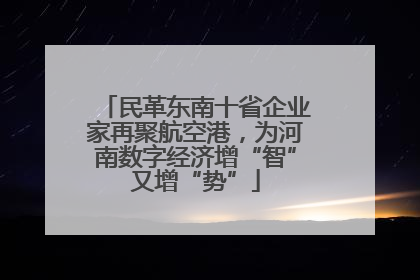 民革东南十省企业家再聚航空港，为河南数字经济增“智”又增“势”