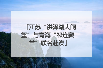 江苏“洪泽湖大闸蟹”与青海“祁连藏羊”联名赴澳