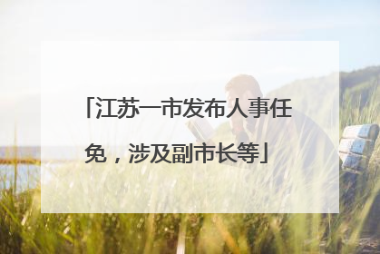 江苏一市发布人事任免，涉及副市长等
