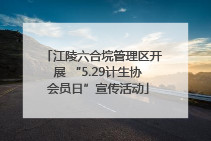 江陵六合垸管理区开展 “5.29计生协会员日”宣传活动