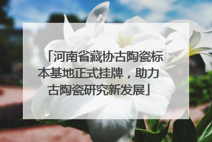 河南省藏协古陶瓷标本基地正式挂牌，助力古陶瓷研究新发展