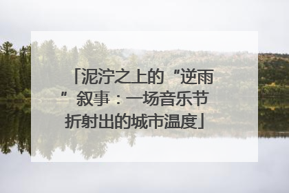 泥泞之上的“逆雨”叙事：一场音乐节折射出的城市温度