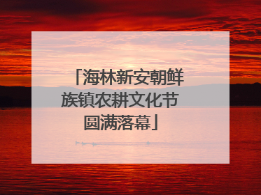 海林新安朝鲜族镇农耕文化节圆满落幕