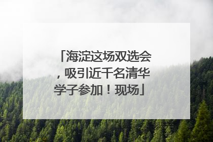 海淀这场双选会，吸引近千名清华学子参加！现场
