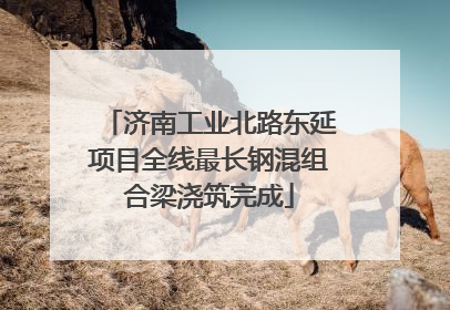 济南工业北路东延项目全线最长钢混组合梁浇筑完成