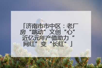 济南市市中区：老厂房“跳动”文创“心” 近亿元年产值助力“网红”变“长红”