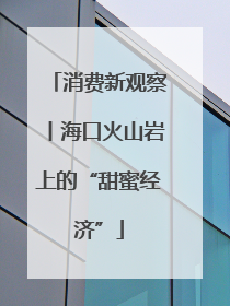 消费新观察丨海口火山岩上的“甜蜜经济”