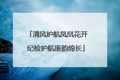 清风护航凤凰花开 纪检护航廉韵绵长