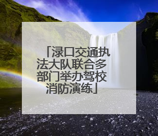 渌口交通执法大队联合多部门举办驾校消防演练