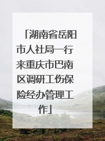 湖南省岳阳市人社局一行来重庆市巴南区调研工伤保险经办管理工作