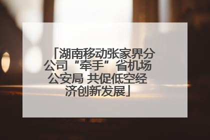 湖南移动张家界分公司“牵手”省机场公安局 共促低空经济创新发展