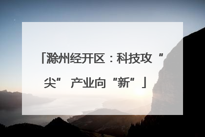 滁州经开区：科技攻“尖” 产业向“新”