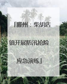 滕州：柴胡店镇开展防汛抢险应急演练