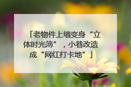 老物件上墙变身“立体时光簿”，小巷改造成“网红打卡地”