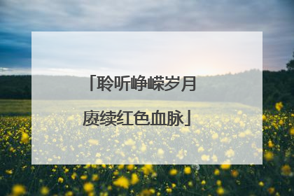 聆听峥嵘岁月 赓续红色血脉