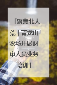 聚焦北大荒｜青龙山农场开展财审人员业务培训