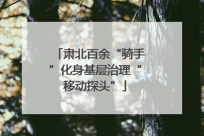 肃北百余“骑手”化身基层治理“移动探头”