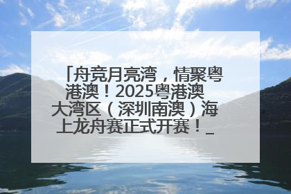 舟竞月亮湾，情聚粤港澳！2025粤港澳大湾区（深圳南澳）海上龙舟赛正式开赛！_深圳新闻网