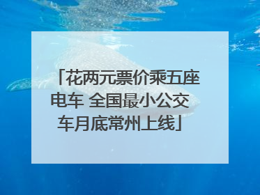 花两元票价乘五座电车 全国最小公交车月底常州上线