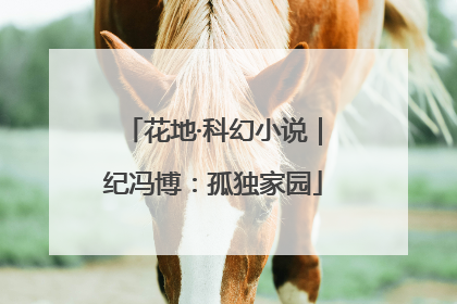 花地·科幻小说｜纪冯博：孤独家园