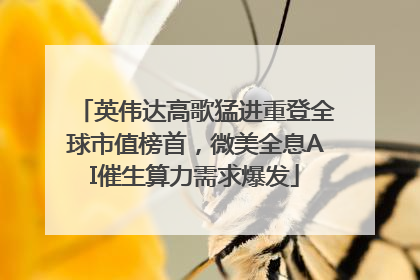 英伟达高歌猛进重登全球市值榜首，微美全息AI催生算力需求爆发