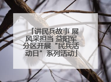 讲民兵故事 展风采担当 益阳军分区开展“民兵活动日”系列活动
