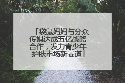 袋鼠妈妈与分众传媒达成五亿战略合作，发力青少年护肤市场新赛道
