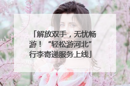 解放双手，无忧畅游！“轻松游河北”行李寄递服务上线