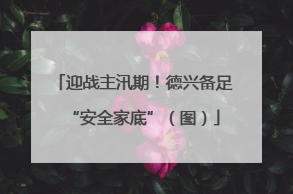 迎战主汛期！德兴备足“安全家底”（图）