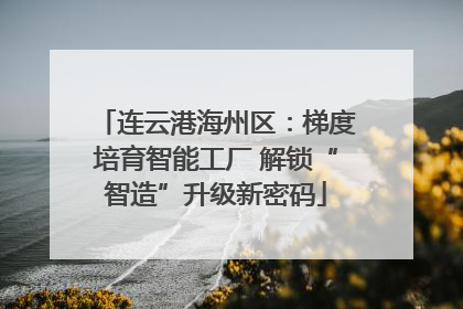 连云港海州区：梯度培育智能工厂 解锁“智造”升级新密码