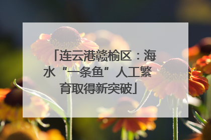 连云港赣榆区：海水“一条鱼”人工繁育取得新突破