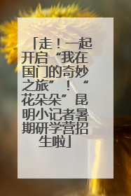 走！一起开启“我在国门的奇妙之旅”！“花朵朵”昆明小记者暑期研学营招生啦