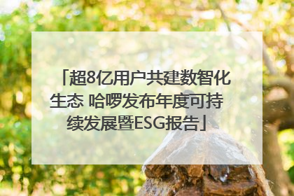 超8亿用户共建数智化生态 哈啰发布年度可持续发展暨ESG报告