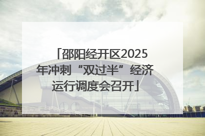 邵阳经开区2025年冲刺“双过半”经济运行调度会召开