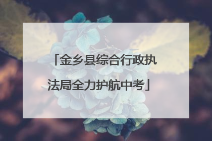 金乡县综合行政执法局全力护航中考