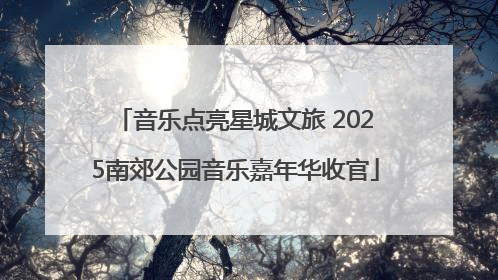 音乐点亮星城文旅 2025南郊公园音乐嘉年华收官
